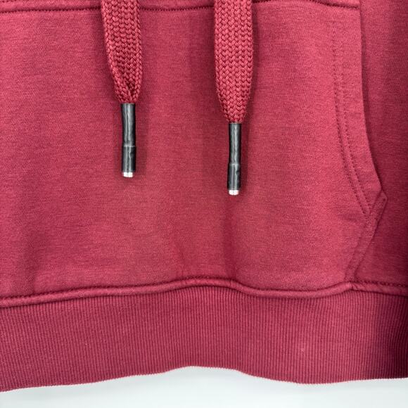 NWOT Wrangler Retro® Aztec Logo Sherpa Hoodie M Burgundy Western Cowgirl Rodeo - Picture 5 of 11
